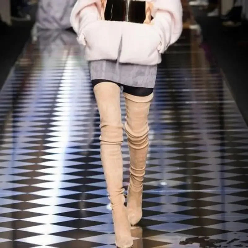 Fashionsarah.com Over the knee Suede boots