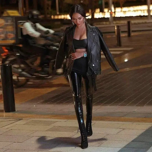 Stretch Lace-Up Boots | Fashionsarah.com