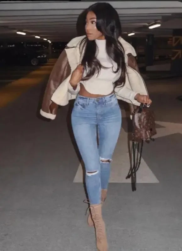 Stretch Lace-Up Boots | Fashionsarah.com