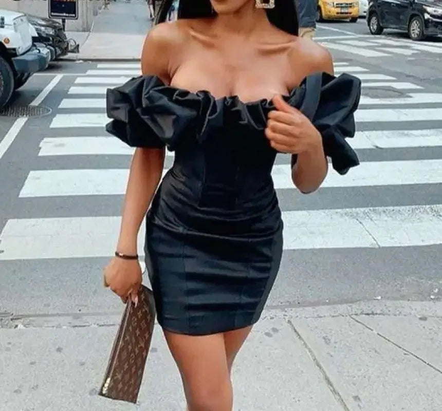 Ruffle Strapless Dress | Fashionsarah.com