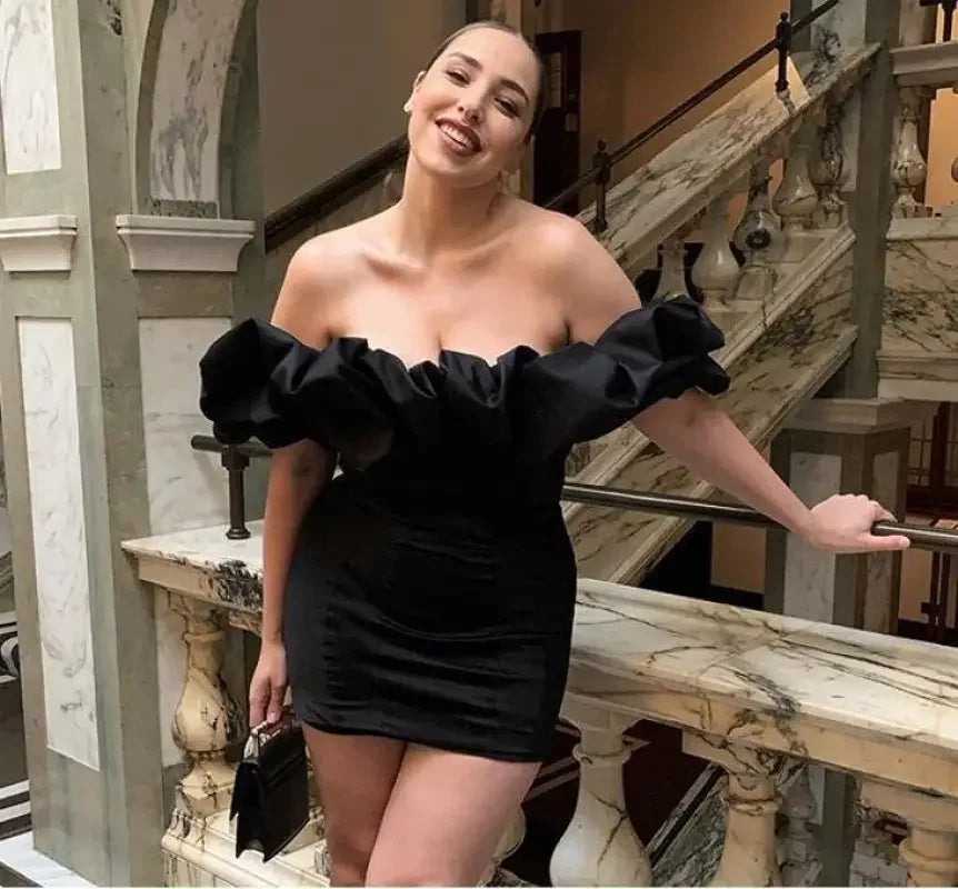 Ruffle Strapless Dress | Fashionsarah.com