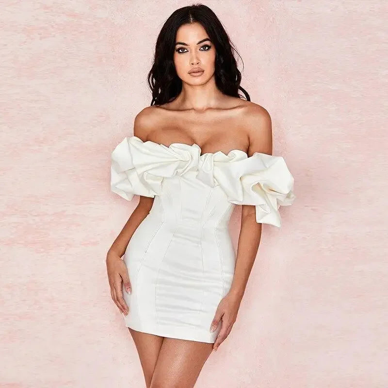 Ruffle Strapless Dress | Fashionsarah.com