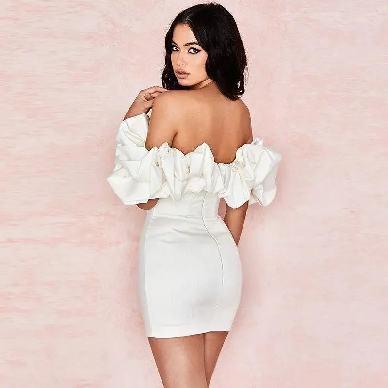 Ruffle Strapless Dress | Fashionsarah.com