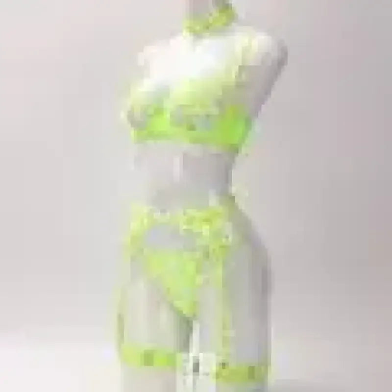 Fashionsarah.com Fashionsarah.com Cross Embroidery See-Through Lingerie Set