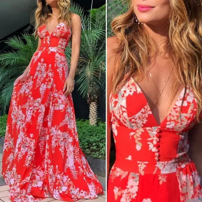 Fashionsarah.com Bohemian Floral Dress