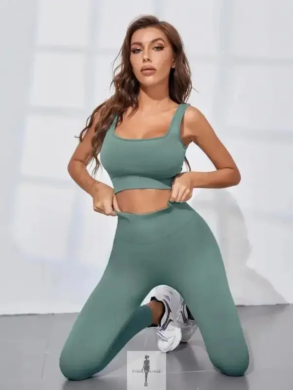 Fashionsarah.com Fashionsarah.com 2pcs Seamless High Stretch Tummy Control Leggings