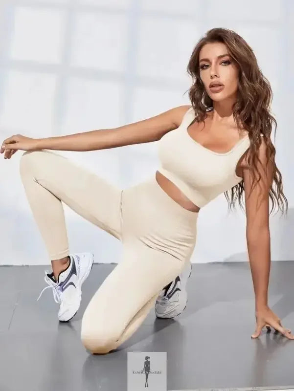 Fashionsarah.com Fashionsarah.com 2pcs Seamless High Stretch Tummy Control Leggings