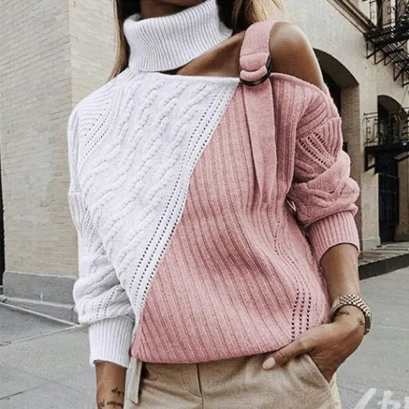 Off Shoulder Knitted Women Sweatshirts | Fashionsarah.com