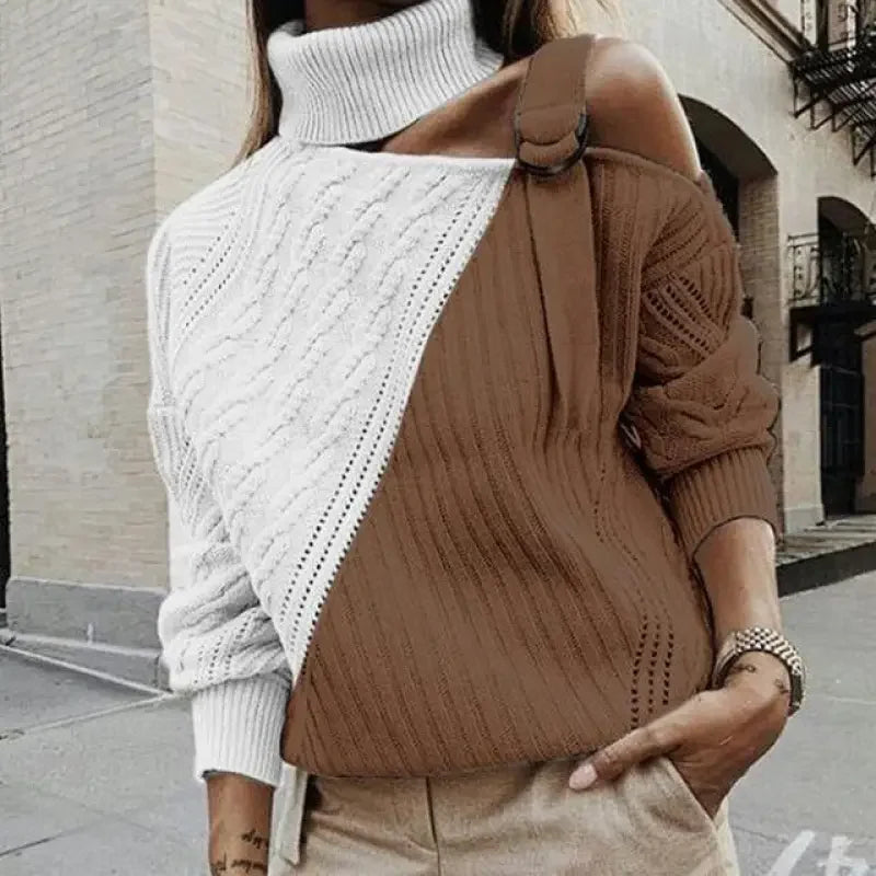Off Shoulder Knitted Women Sweatshirts | Fashionsarah.com