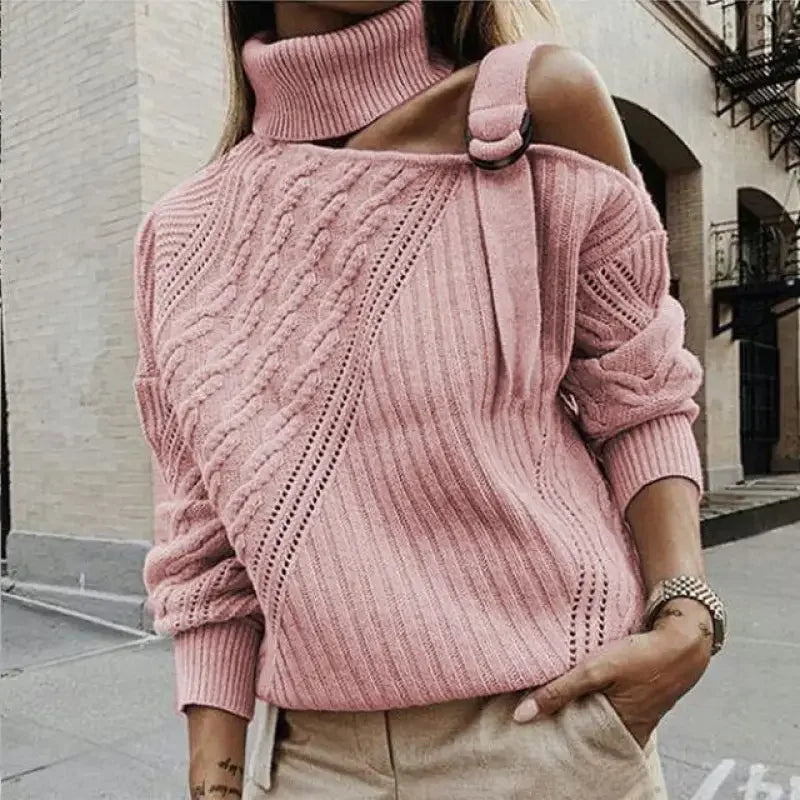 Off Shoulder Knitted Women Sweatshirts | Fashionsarah.com