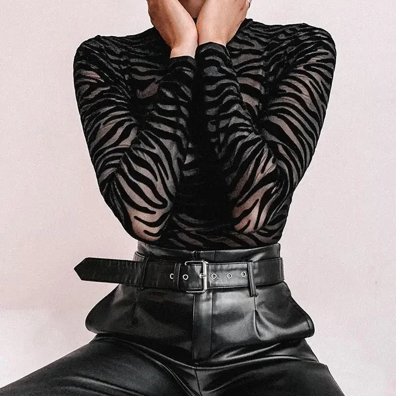 Black Zebra bodysuit | Fashionsarah.com