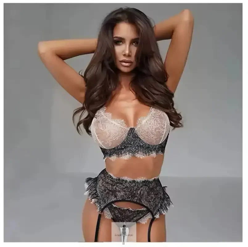 Fashionsarah.com Fashionsarah.com Nude Lingerie Lace Set