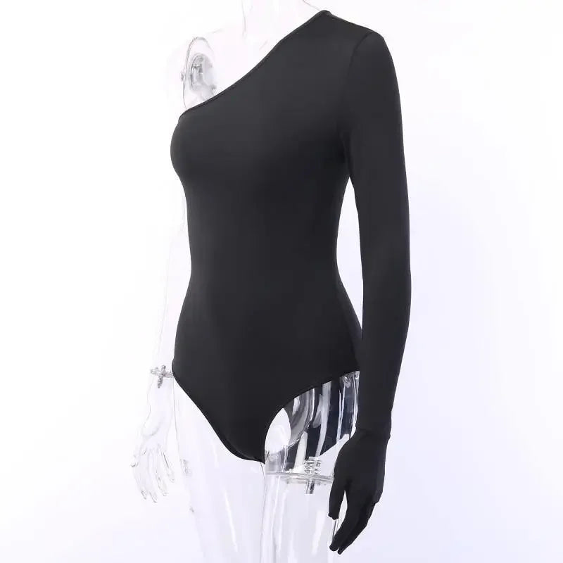 Off Shoulder Bodysuit With Glove | Fashionsarah.com