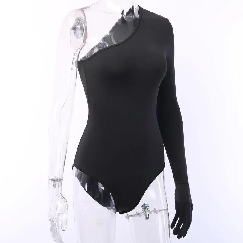Off Shoulder Bodysuit With Glove | Fashionsarah.com