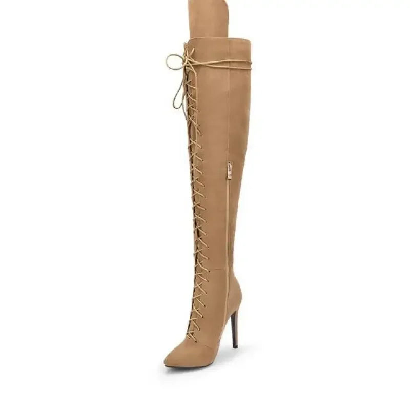 Lace up Long Boots | Fashionsarah.com