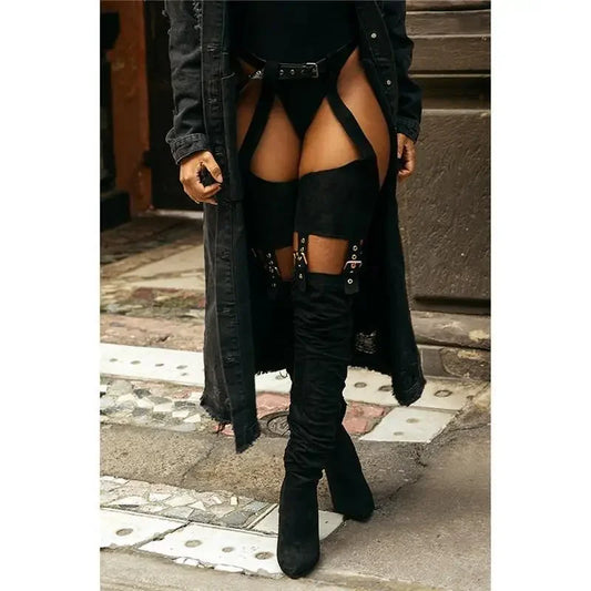 Waist Belted Boots | Fashionsarah.com