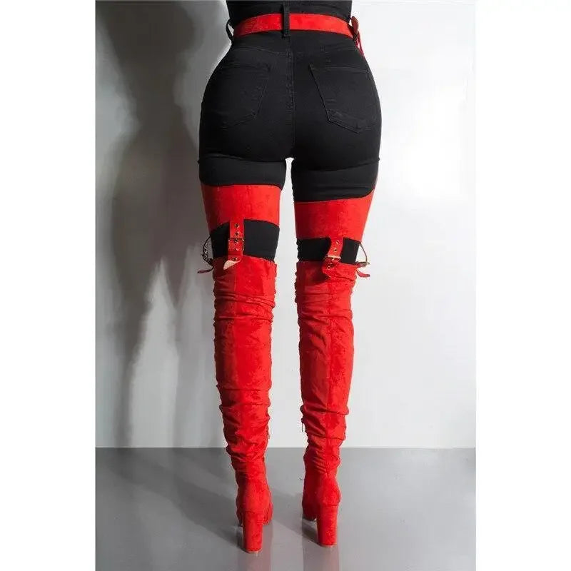 Waist Belted Boots | Fashionsarah.com