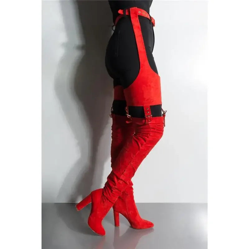 Waist Belted Boots | Fashionsarah.com