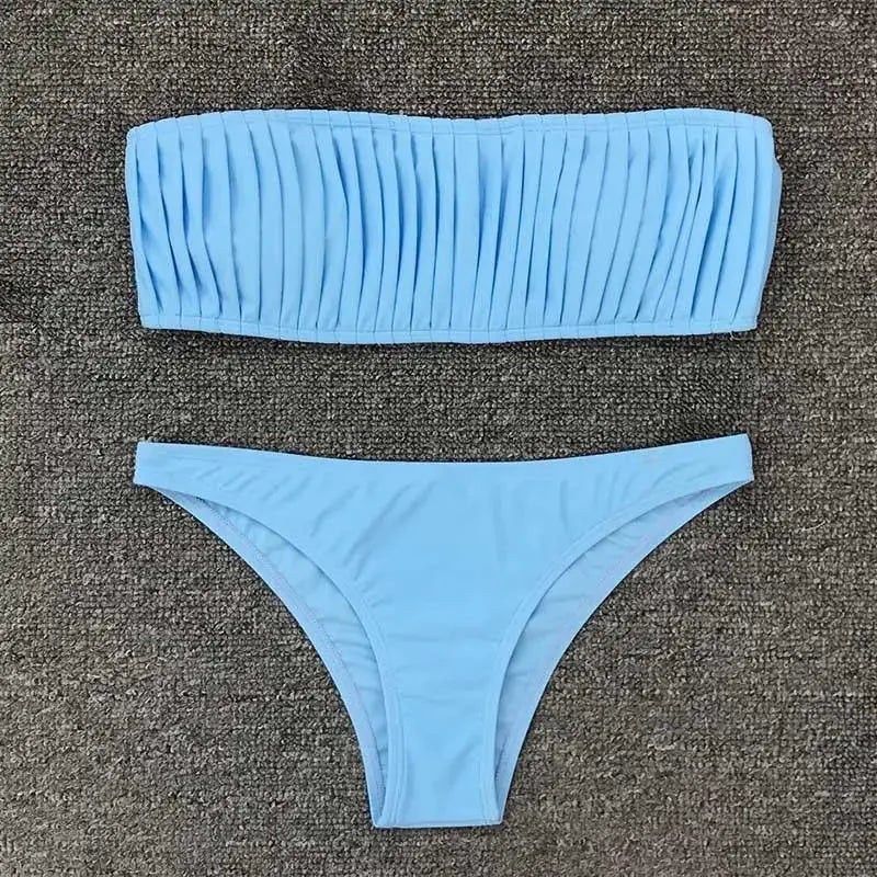 Aqua Strapless Bikini | Fashionsarah.com