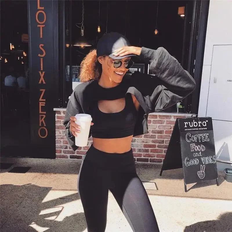 Sport Crop Sweatshirt | Fashionsarah.com