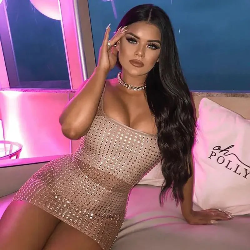 Rhinestone Beach Dress | Fashionsarah.com