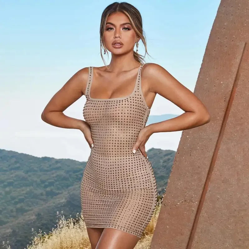 Rhinestone Beach Dress | Fashionsarah.com