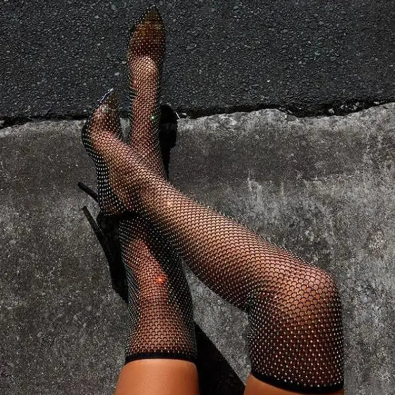 Glimmer Over the Knee Boots | Fashionsarah.com