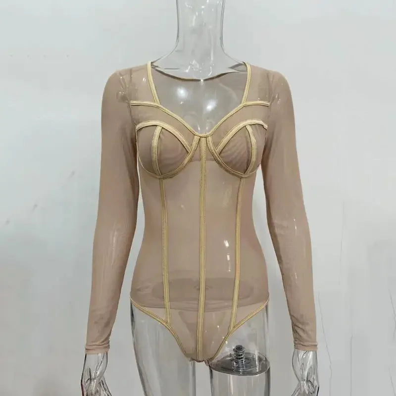 Spring mesh bodysuit | Fashionsarah.com