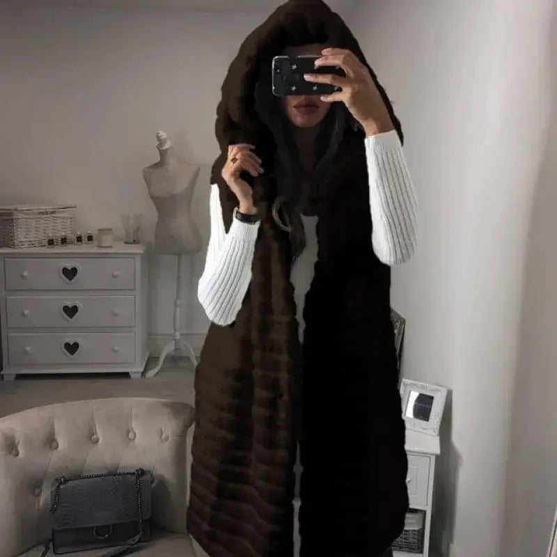 Warm Hooded Waistcoat | Fashionsarah.com