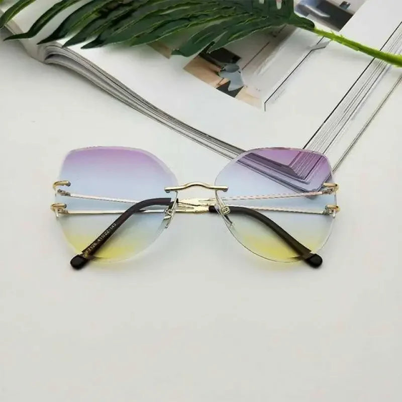 Oversized Rimless Fashion | Fashionsarah.com