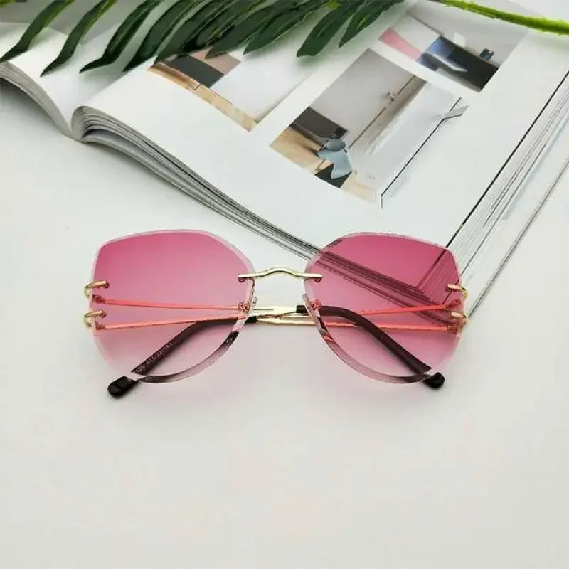 Oversized Rimless Fashion | Fashionsarah.com