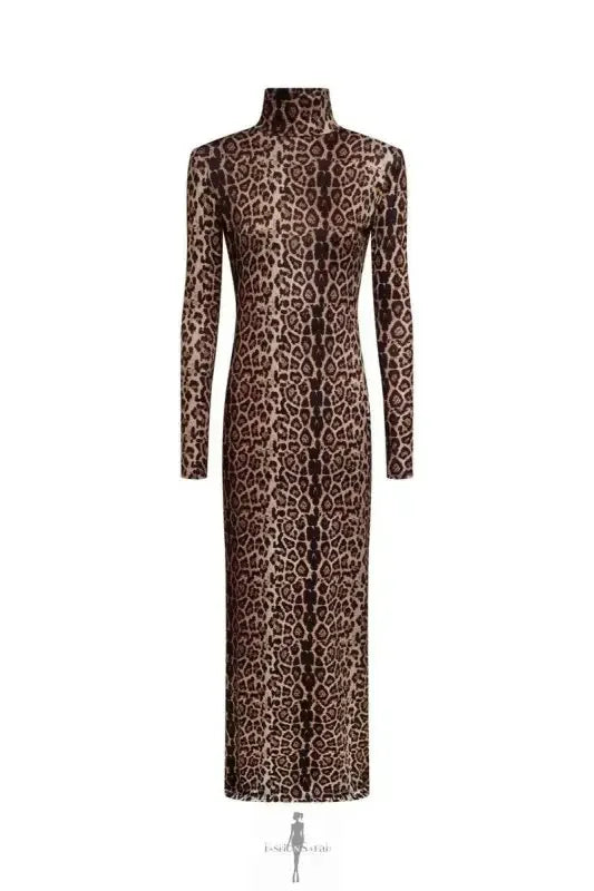 Fashionsarah.com Fashionsarah.com Leopard Print Bodycon Maxi Dress