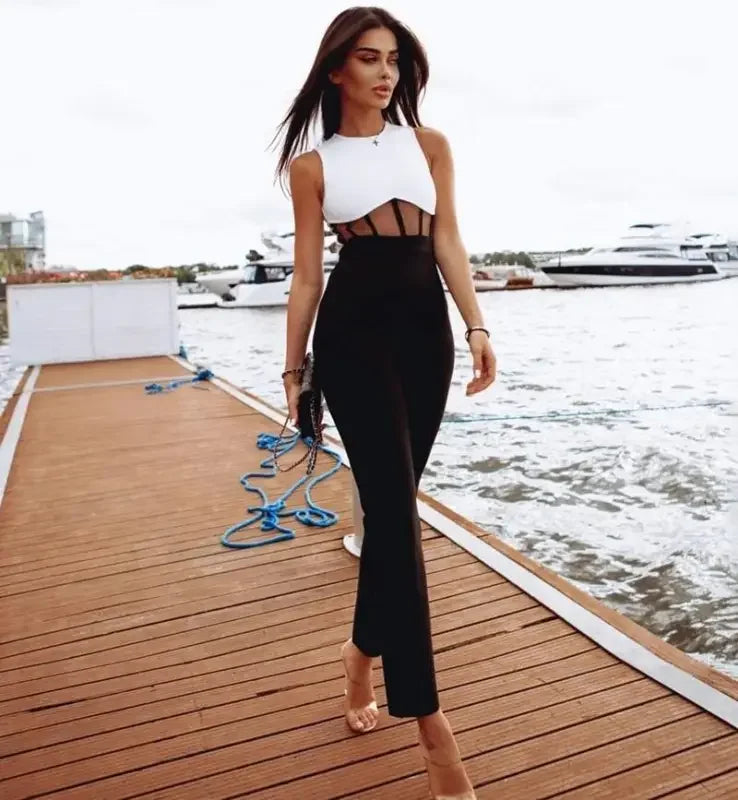 Office Bandage Jumpsuit | Fashionsarah.com