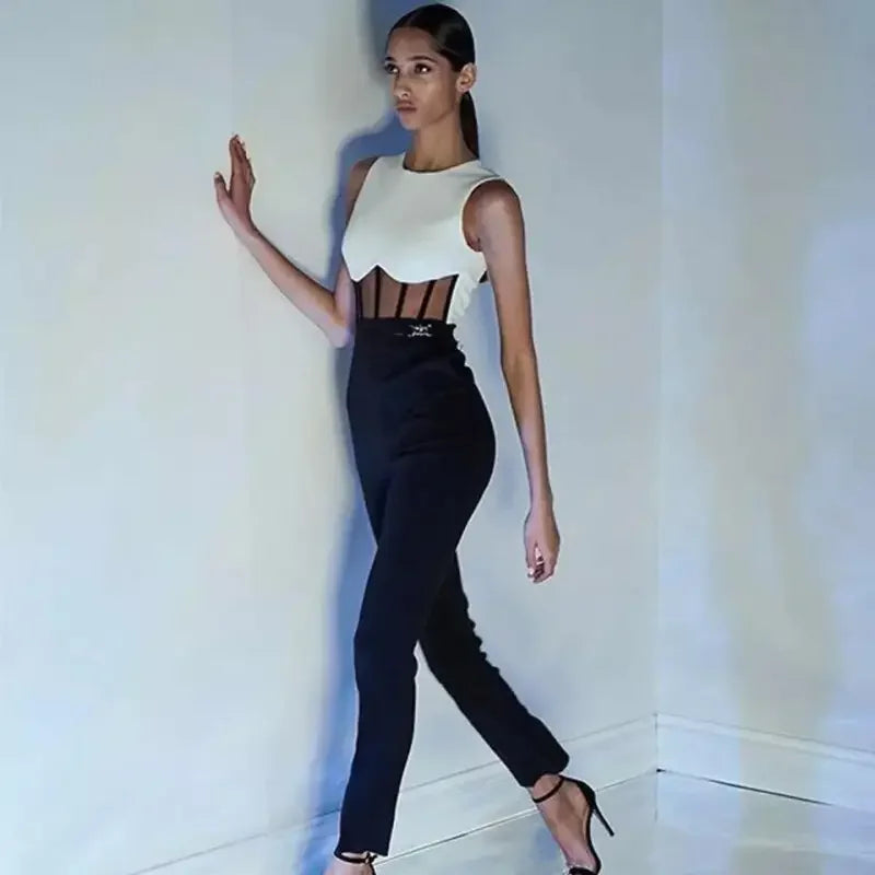 Office Bandage Jumpsuit | Fashionsarah.com