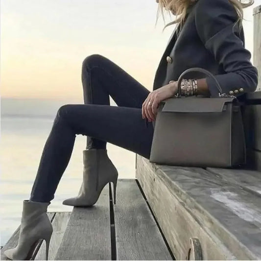 Ankle Stiletto Boots - Fashionsarah.com