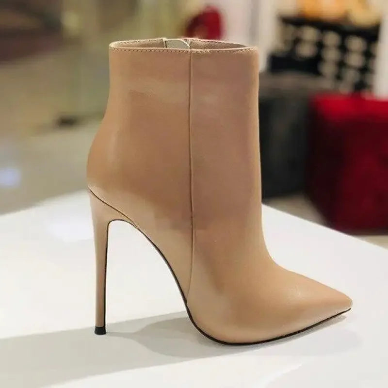 Ankle Stiletto Boots - Fashionsarah.com