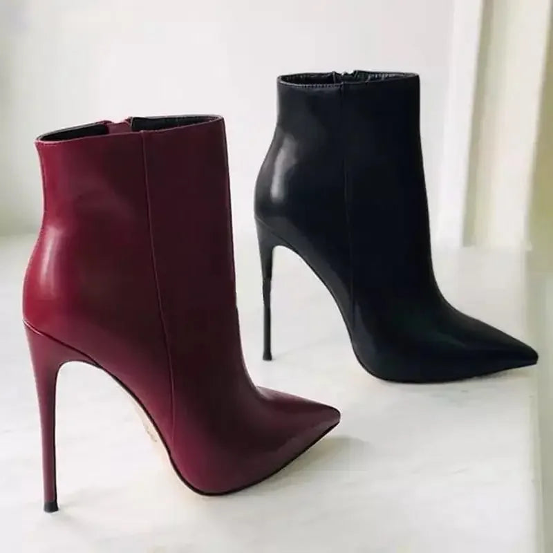 Ankle Stiletto Boots - Fashionsarah.com