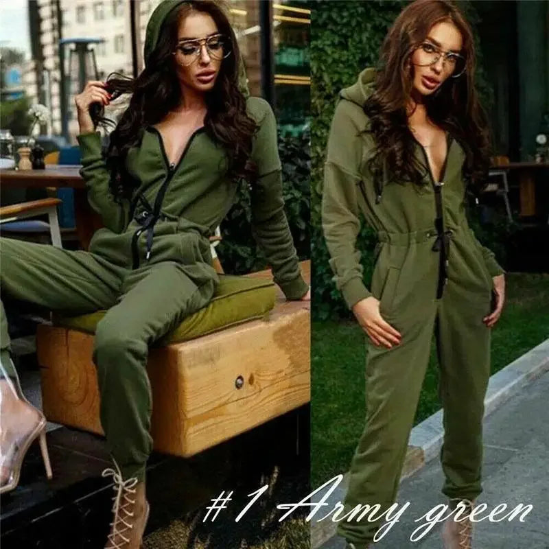 Casual Hoodies Playsuits | Fashionsarah.com