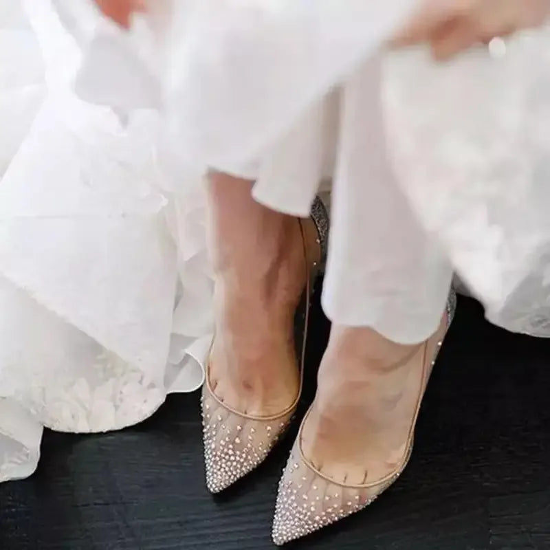 Wedding Rhinestone Pointed toes | Fashionsarah.com
