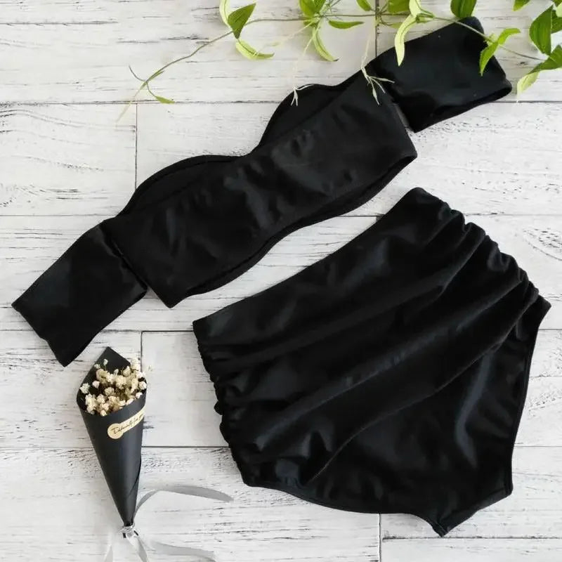 Off Shoulder Strapless Bikini | Fashionsarah.com