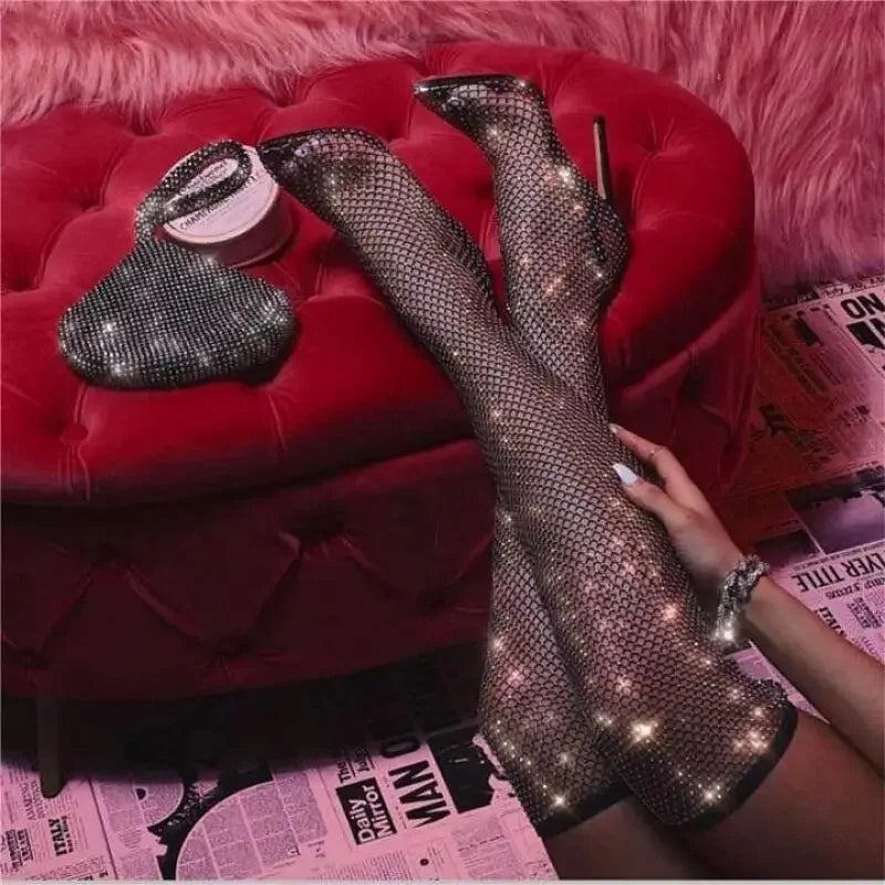 Over the knee Bling High Boots | Fashionsarah.com