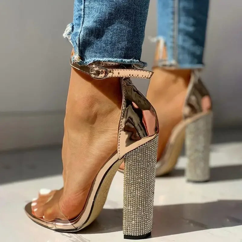 Transparent Diamond Heels | Fashionsarah.com