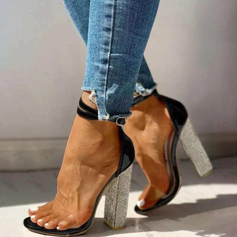 Transparent Diamond Heels | Fashionsarah.com