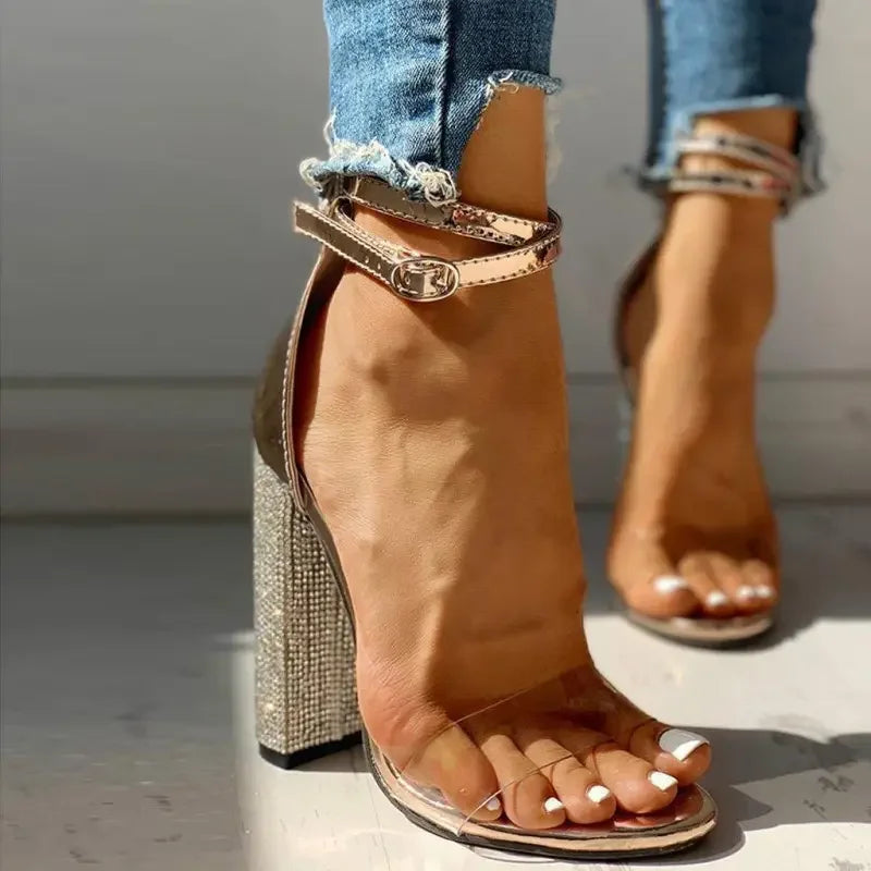 Transparent Diamond Heels | Fashionsarah.com