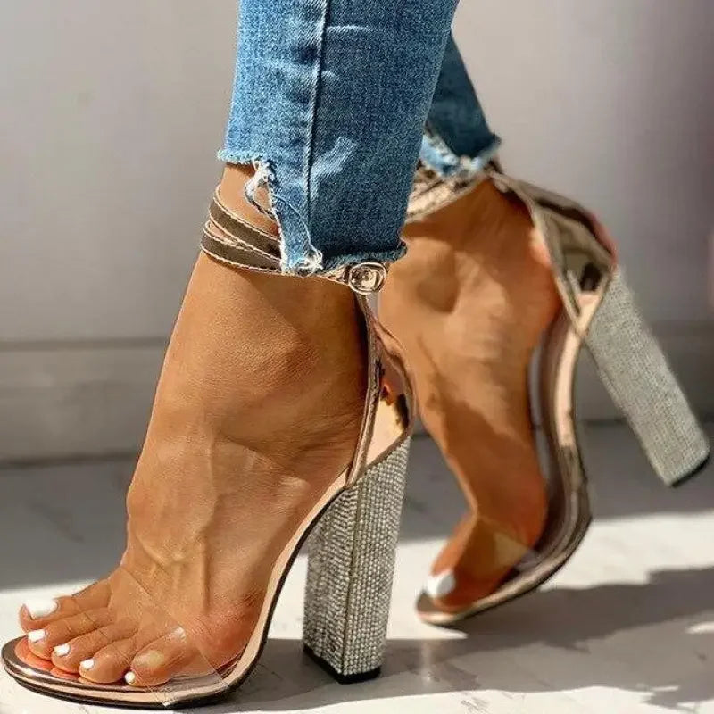 Transparent Diamond Heels | Fashionsarah.com
