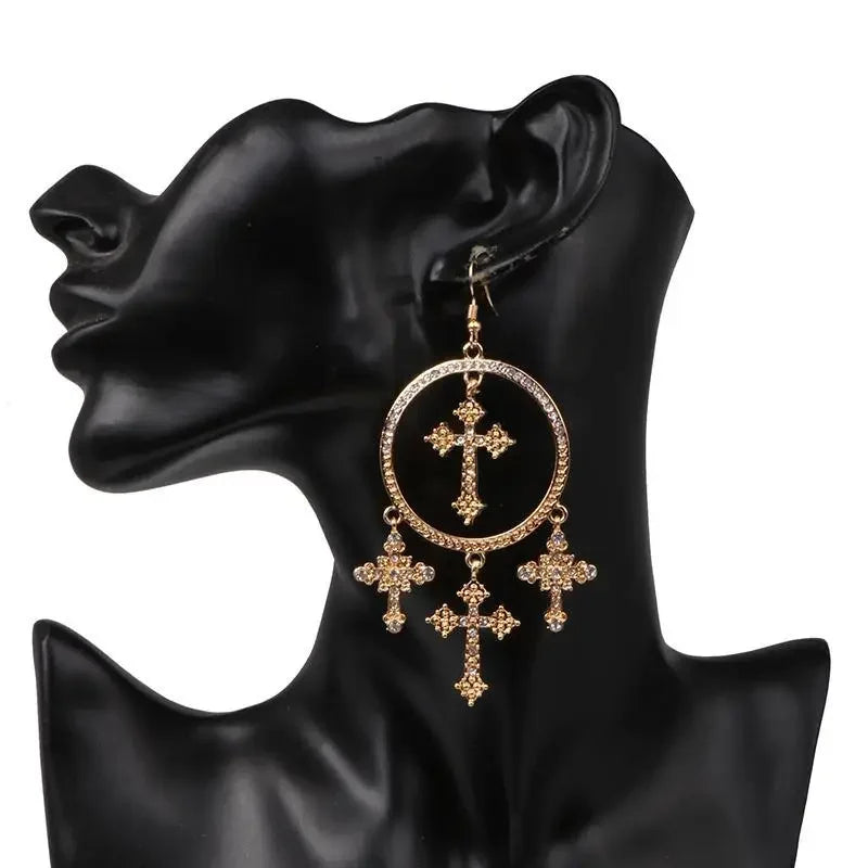 Vintage Cross Earrings Jewelry | Fashionsarah.com