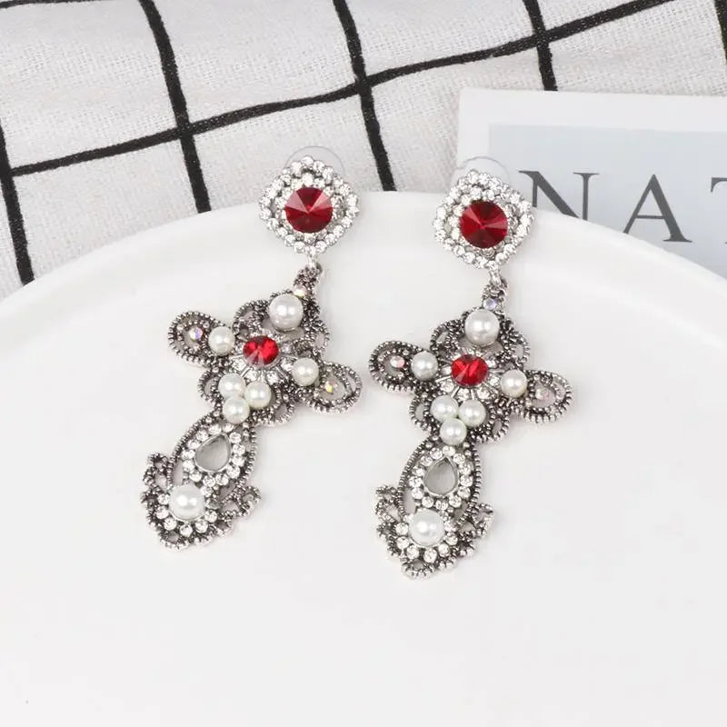 Vintage Cross Earrings Jewelry | Fashionsarah.com