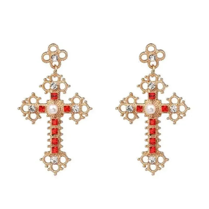 Vintage Cross Earrings Jewelry | Fashionsarah.com