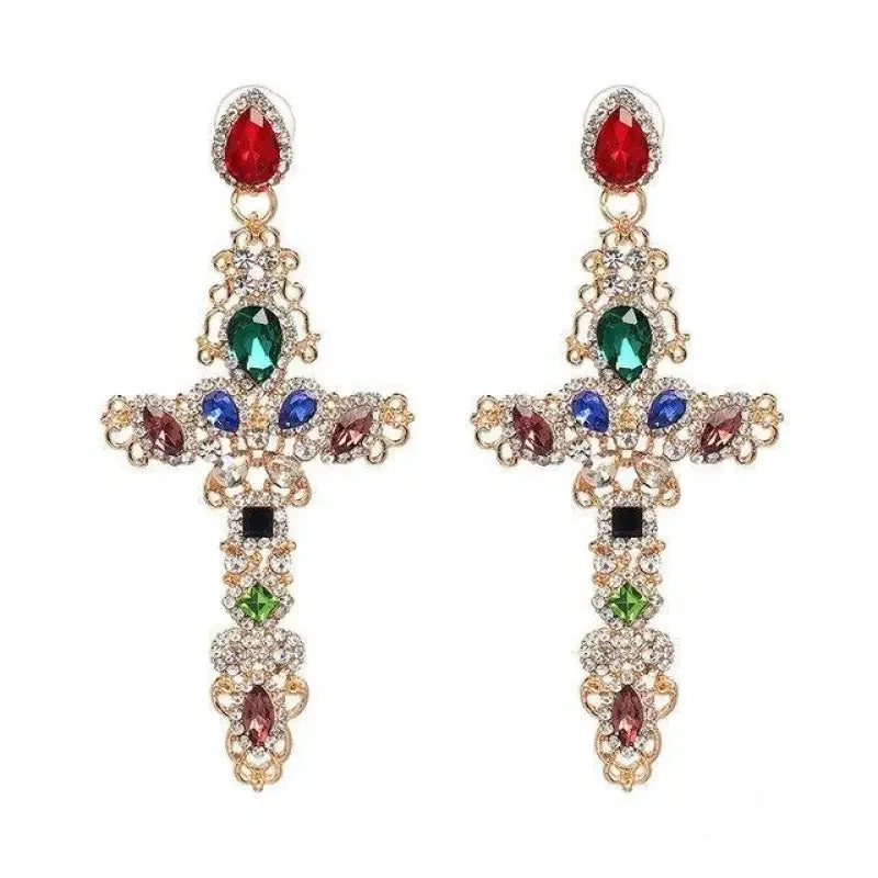 Vintage Cross Earrings Jewelry | Fashionsarah.com
