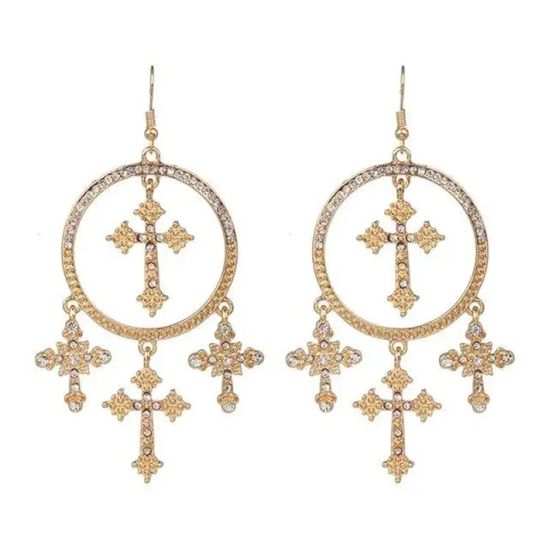 Vintage Cross Earrings Jewelry | Fashionsarah.com